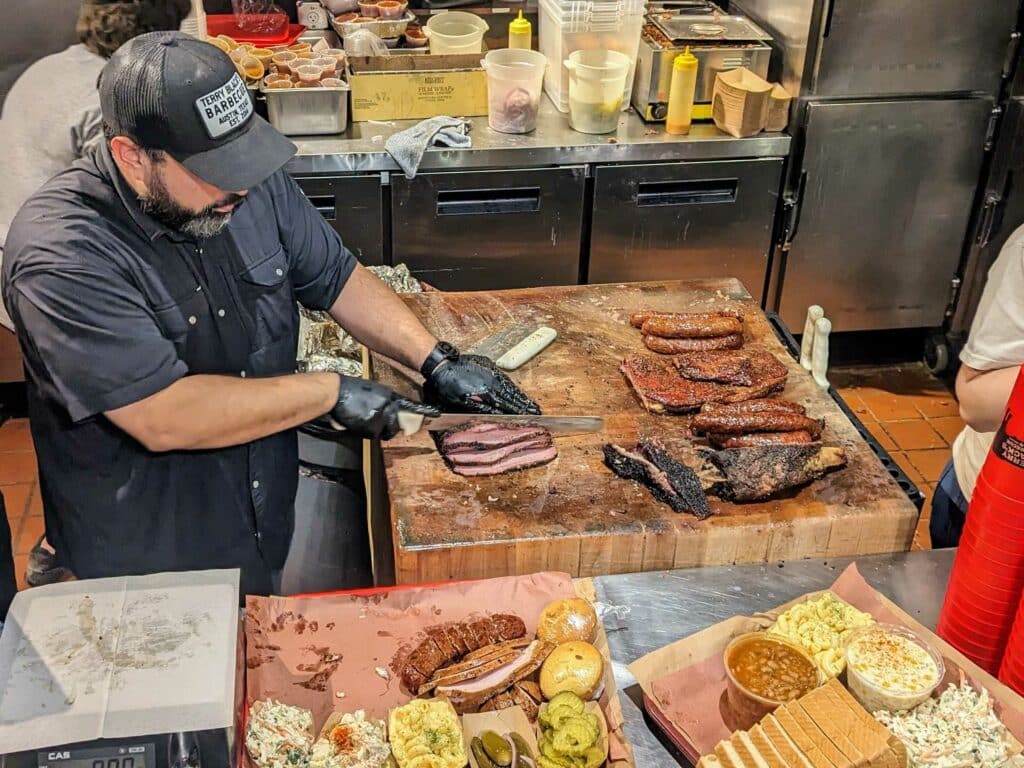 Nothing says Texas like an old-fashioned meat spectacular at Terry Black's BBQ (Image Source: John Lyotier)