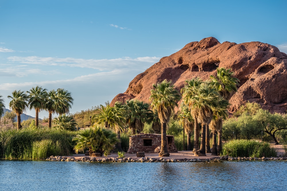 Witness Rugged Red Rock Formations in Papago Park