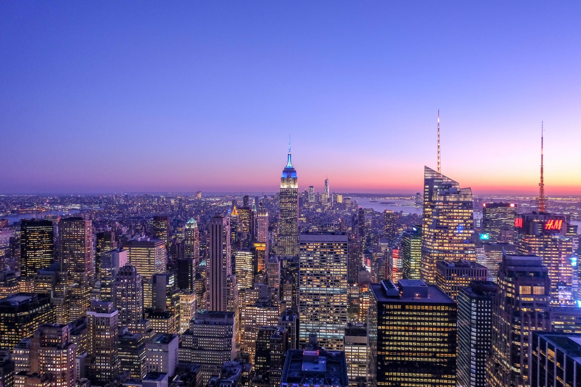 A photo of New York skyline