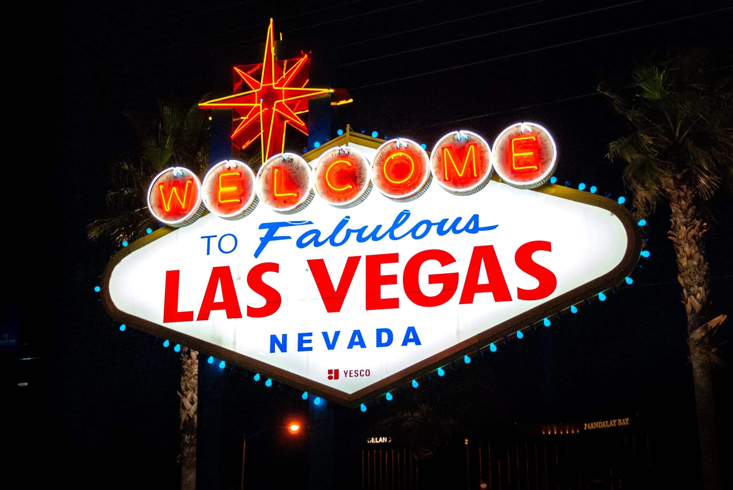The Las Vegas signage at The Strip