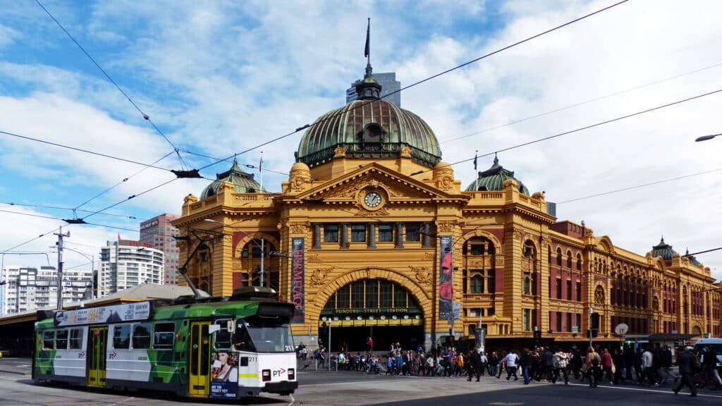 Flinders Street Station and Federation Square